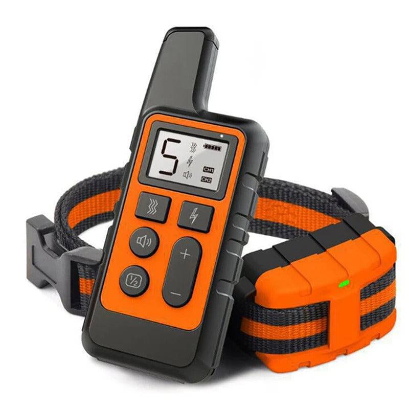 Orange Dog Training Collar 500m Control Trainer Device Vibration / Electrostatic pulse / Warning Stop Bark Deterrents - TrendyPet's Zone