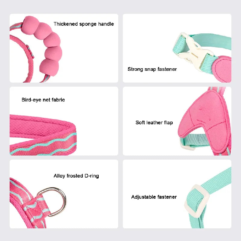 TrendyPet's Zone khaki escape-proof dog harness set with reflective stitching for all dog sizes, includes harness and leash.