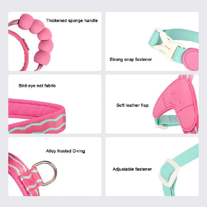 TrendyPet's Zone khaki escape-proof dog harness set with reflective stitching for all dog sizes, includes harness and leash.
