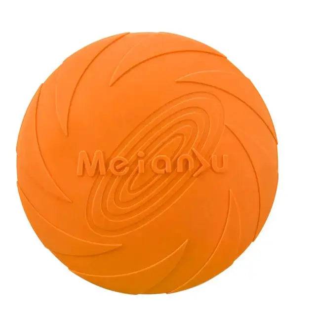 Orange Fashion Pet Dog Silicone Game Frisbeed Dog Toy Flying Discs Training Interactive Toys Pet Supplies Flying Disc 15/18/22cm - TrendyPet's Zone