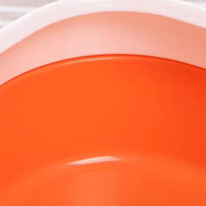 Orange Half Closed High-Capacity Cat Litters Box Anti-splash Durable For Home Indoor - TrendyPet's Zone