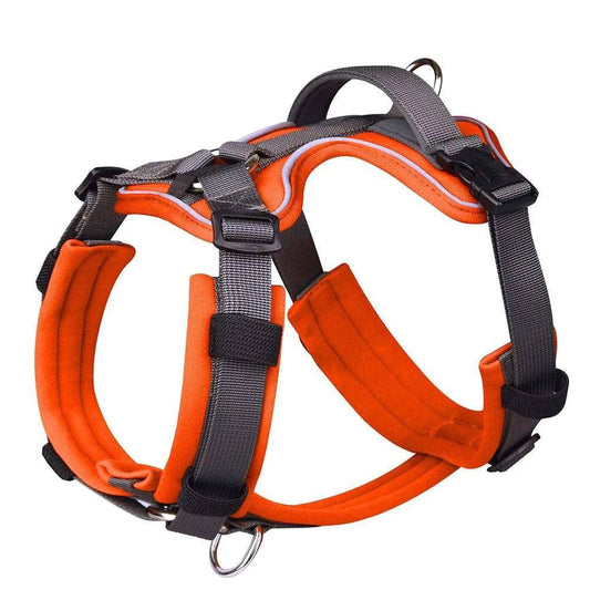 Orange No Pull Dog Harness Reflective Vest With Control Handle For Small Medium Large Dogs Walking Training Harnesses - TrendyPet's Zone