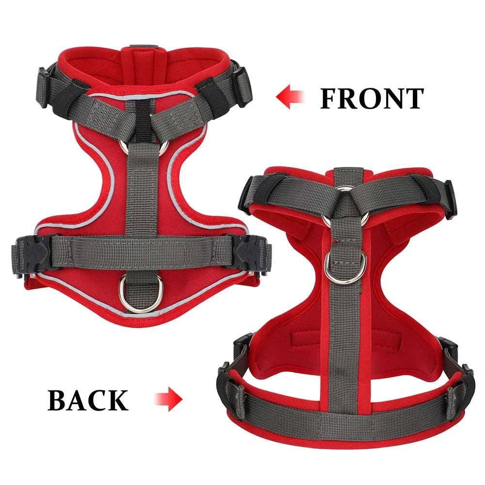 Orange No Pull Dog Harness Reflective Vest With Control Handle For Small Medium Large Dogs Walking Training Harnesses - TrendyPet's Zone