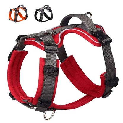 Orange No Pull Dog Harness Reflective Vest With Control Handle For Small Medium Large Dogs Walking Training Harnesses - TrendyPet's Zone
