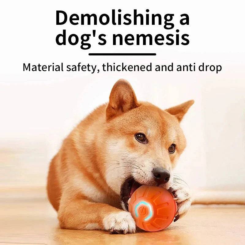 Orange Smart Dog Toy Ball Electronic Interactive Pet Moving Ball USB Automatic Bouncing for Puppy - TrendyPet's Zone