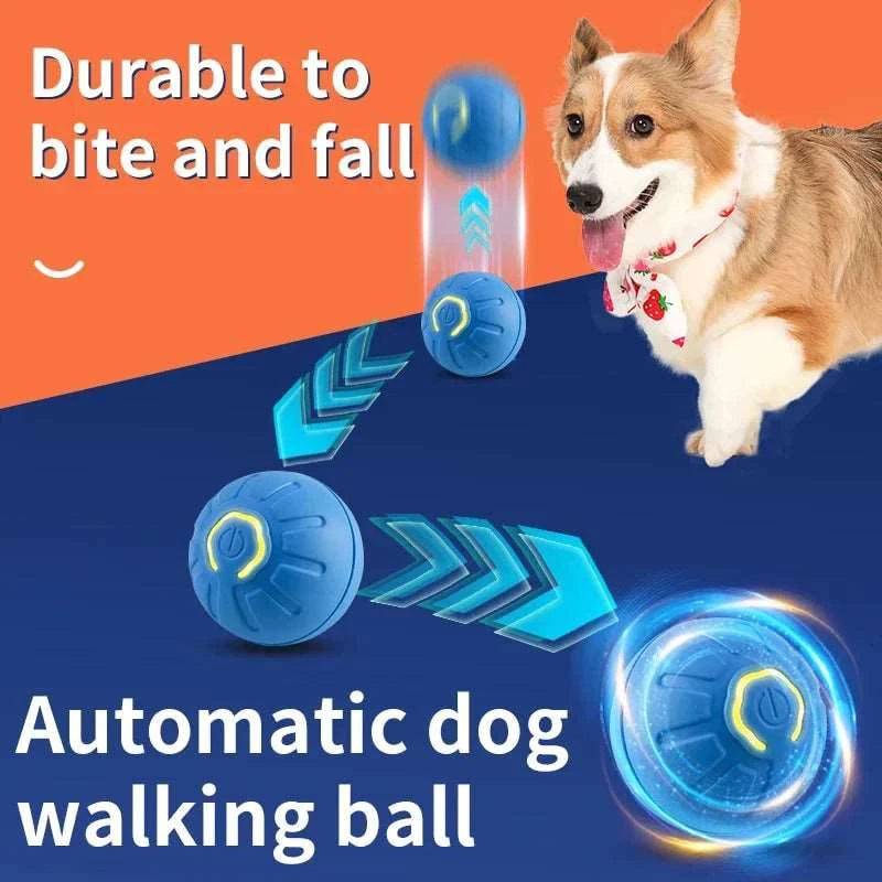 Orange Smart Dog Toy Ball Electronic Interactive Pet Moving Ball USB Automatic Bouncing for Puppy - TrendyPet's Zone
