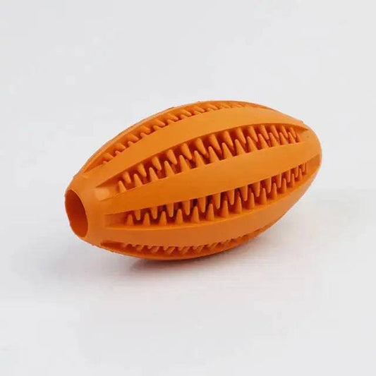 Orange Toys for Dogs Ball Interactive Toys Dog Chew Toys Tooth Cleaning Elasticity Small Big Dog Toys Rubber Pet Ball Toys - TrendyPet's Zone