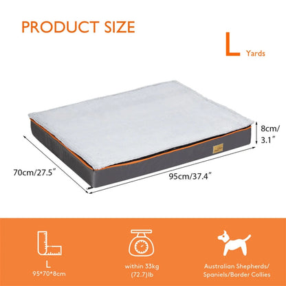Orthopedic Dog Bed Kennel Memory Foam Waterproof Pet Bed with Removable Washable Cover Nonskid Bottom Joint Relief, Sizes M - 3XL TrendyPet's Zone