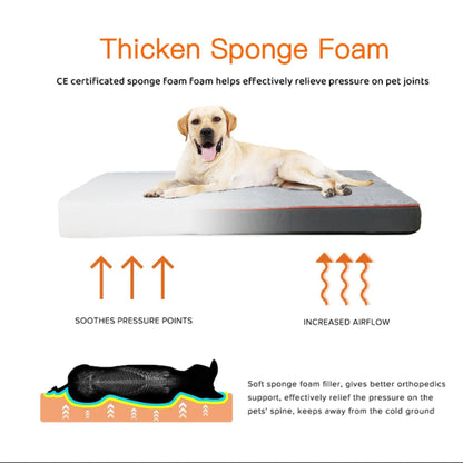 Orthopedic Dog Bed Kennel Memory Foam Waterproof Pet Bed with Removable Washable Cover Nonskid Bottom Joint Relief, Sizes M - 3XL - TrendyPet's Zone
