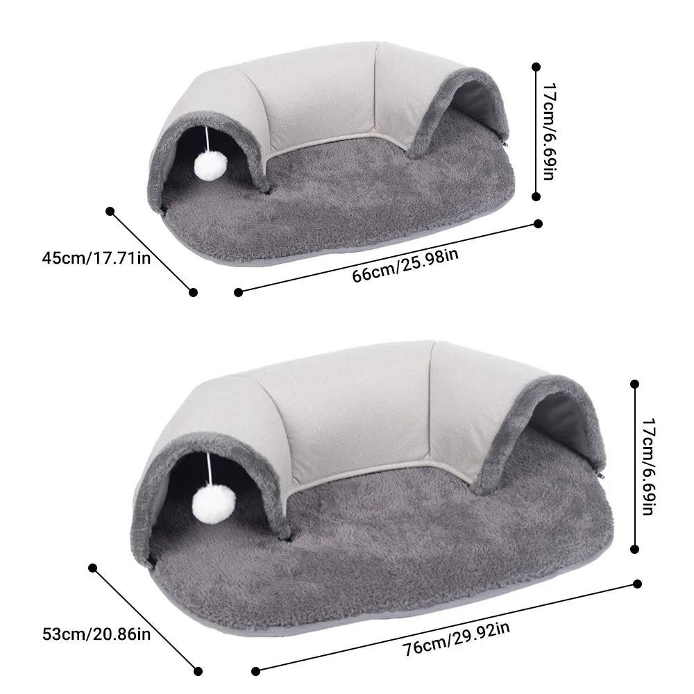 Pet Cat Tunnel Interactive Play Toy Kitten Bed Nest Dual Use Tunnels Indoor Toys House TRENDYPET'S ZONE