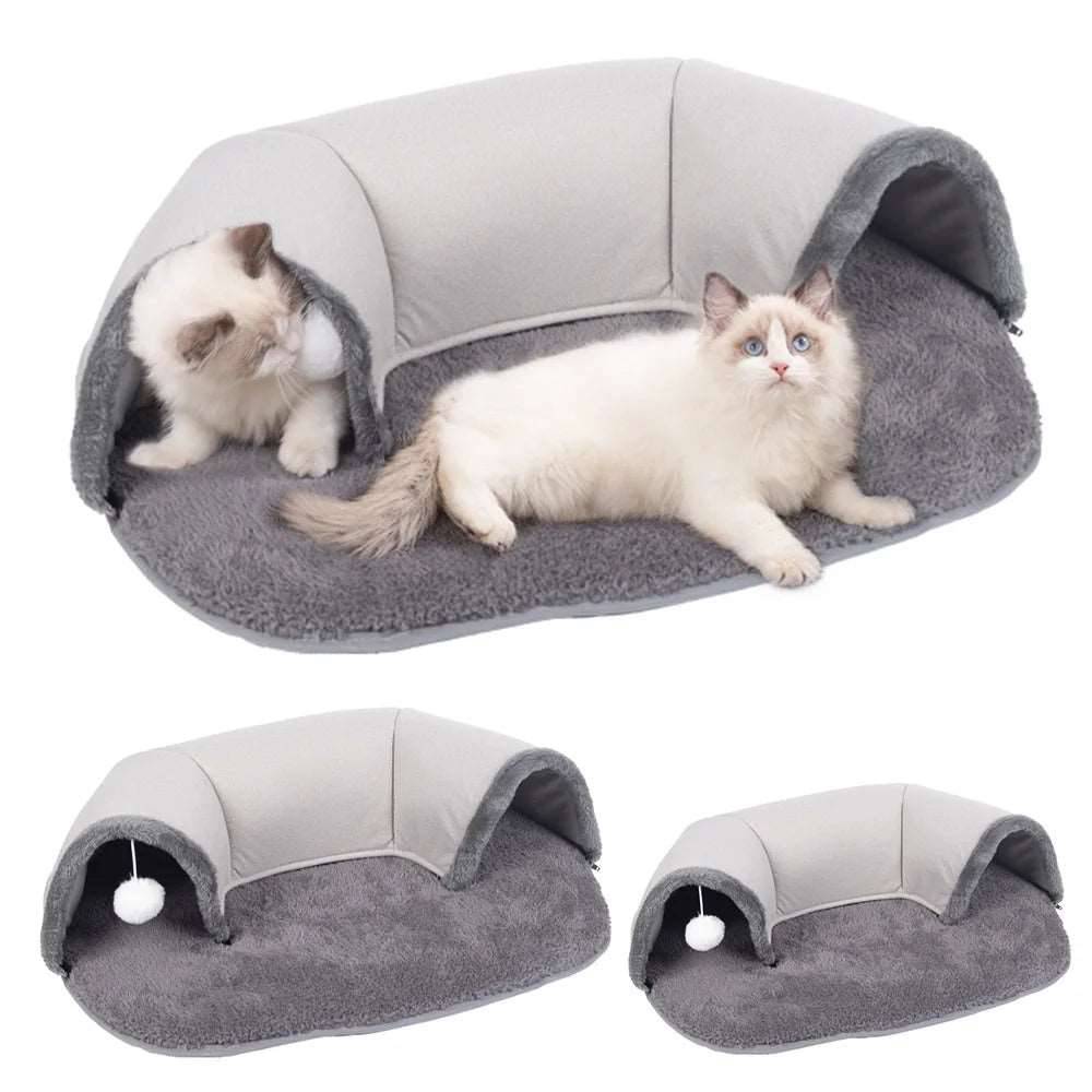 Pet Cat Tunnel Interactive Play Toy Kitten Bed Nest Dual Use Tunnels Indoor Toys House TRENDYPET'S ZONE