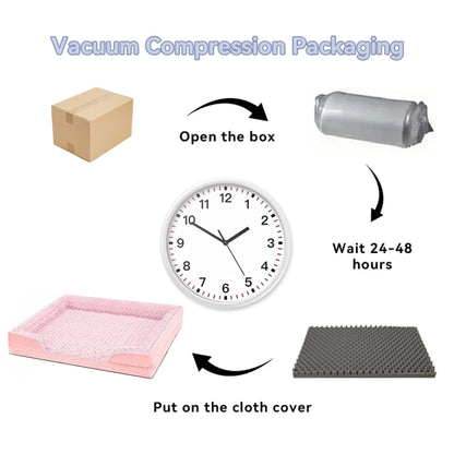 Pink bolster dog bed with waterproof lining, non-skid bottom, washable cover, and orthopedic egg foam from TrendyPet's Zone.