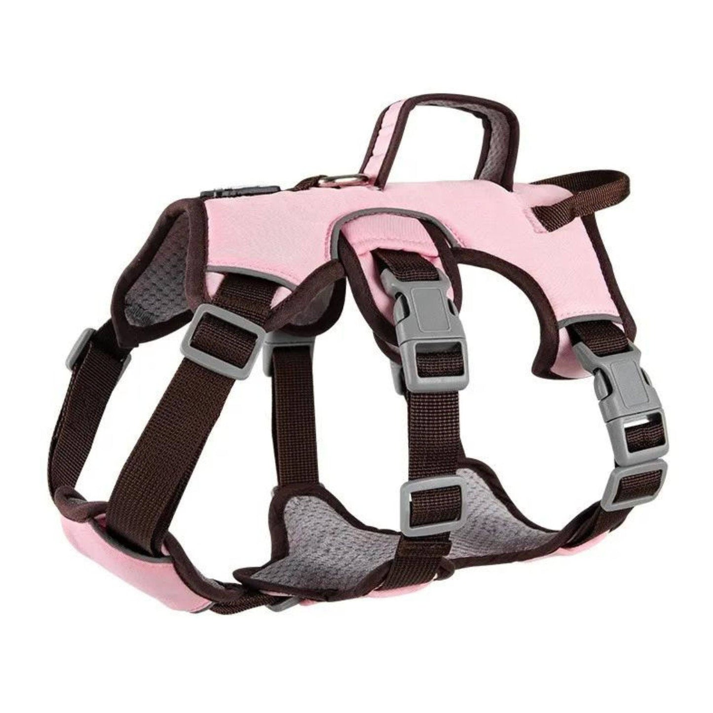 Pink Reflective Adjustable Dog Harness No Pull Design TRENDYPET'S ZONE