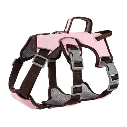 Pink Reflective Adjustable Dog Harness No Pull Design TRENDYPET'S ZONE