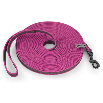 Pink Dog Leash Latex Silk Easy and Convenient Training Big Dual Color - TrendyPet's Zone