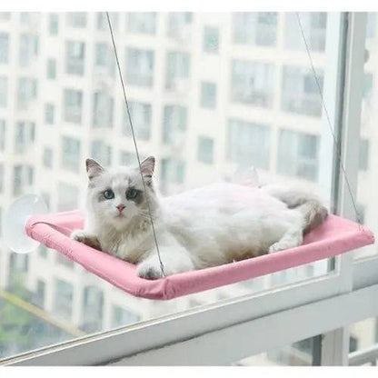 Pink Hanging Cat Bed Pet Cat Hammock Aerial Cats Bed House Kitten Climbing Frame Sunny Window Seat Nest Bearing 20kg Pet Accessories - TrendyPet's Zone