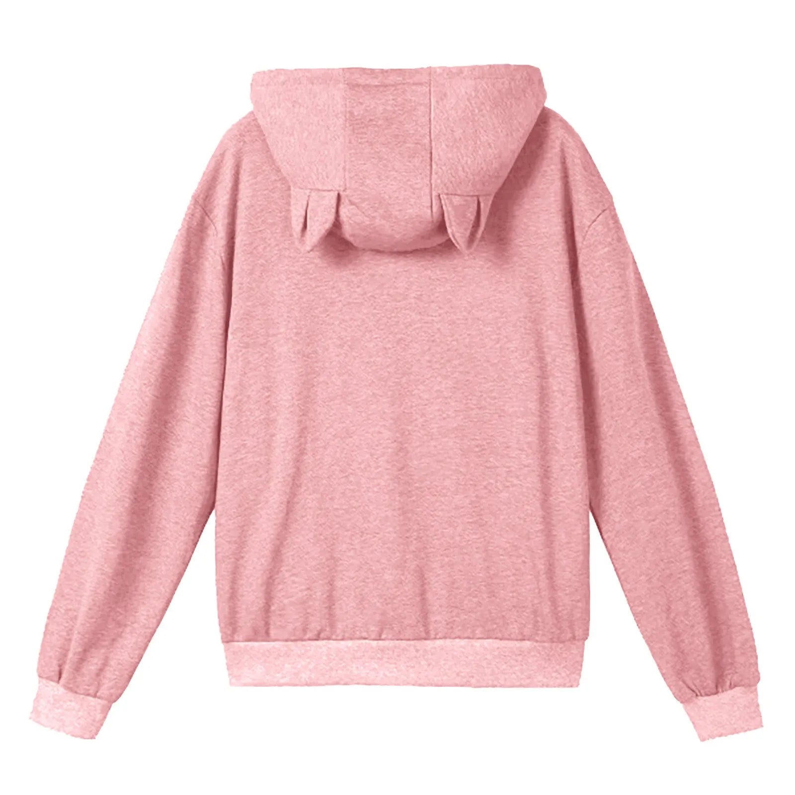 Pink High Quality Sweatshirt Cat Dog Lovers Hoodies Kangaroo Pet Paw Ears Cuddle Pouch Pullovers TrendyPet's Zone