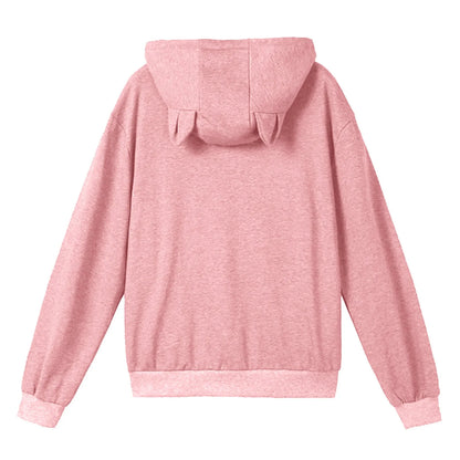 Pink High Quality Sweatshirt Cat Dog Lovers Hoodies Kangaroo Pet Paw Ears Cuddle Pouch Pullovers TrendyPet's Zone