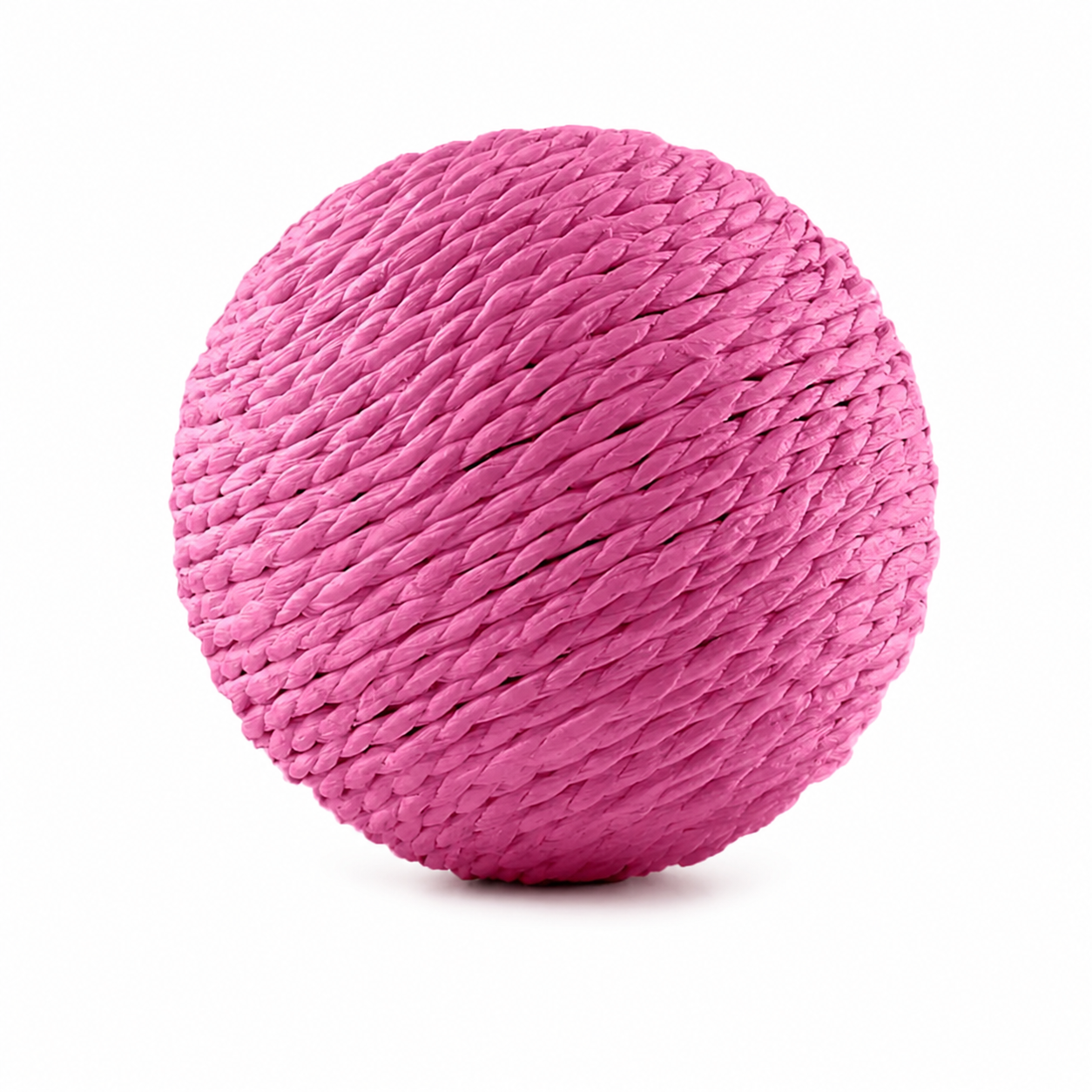 Pink 10cm sisal cat scratching ball by TrendyPet's Zone, designed for kittens to scratch, play, and engage with.