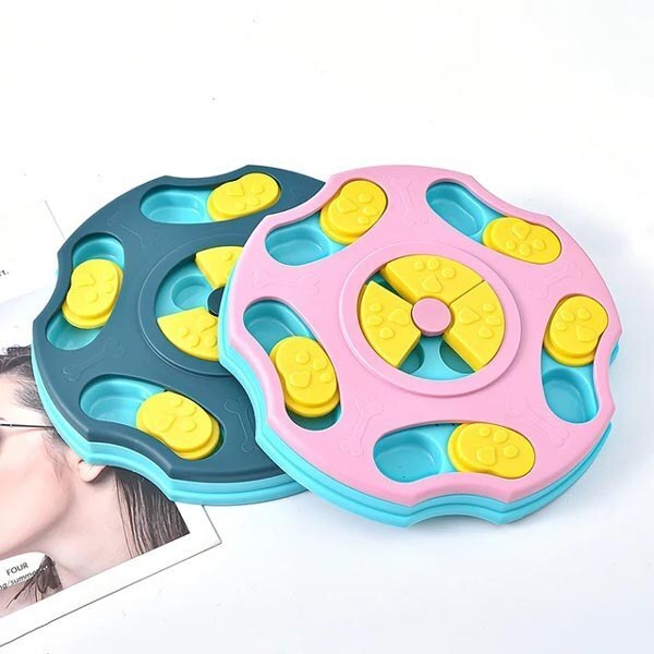 Blue TrendyPet's Zone interactive dog puzzle toy and slow feeder designed to boost canine IQ and mental engagement.