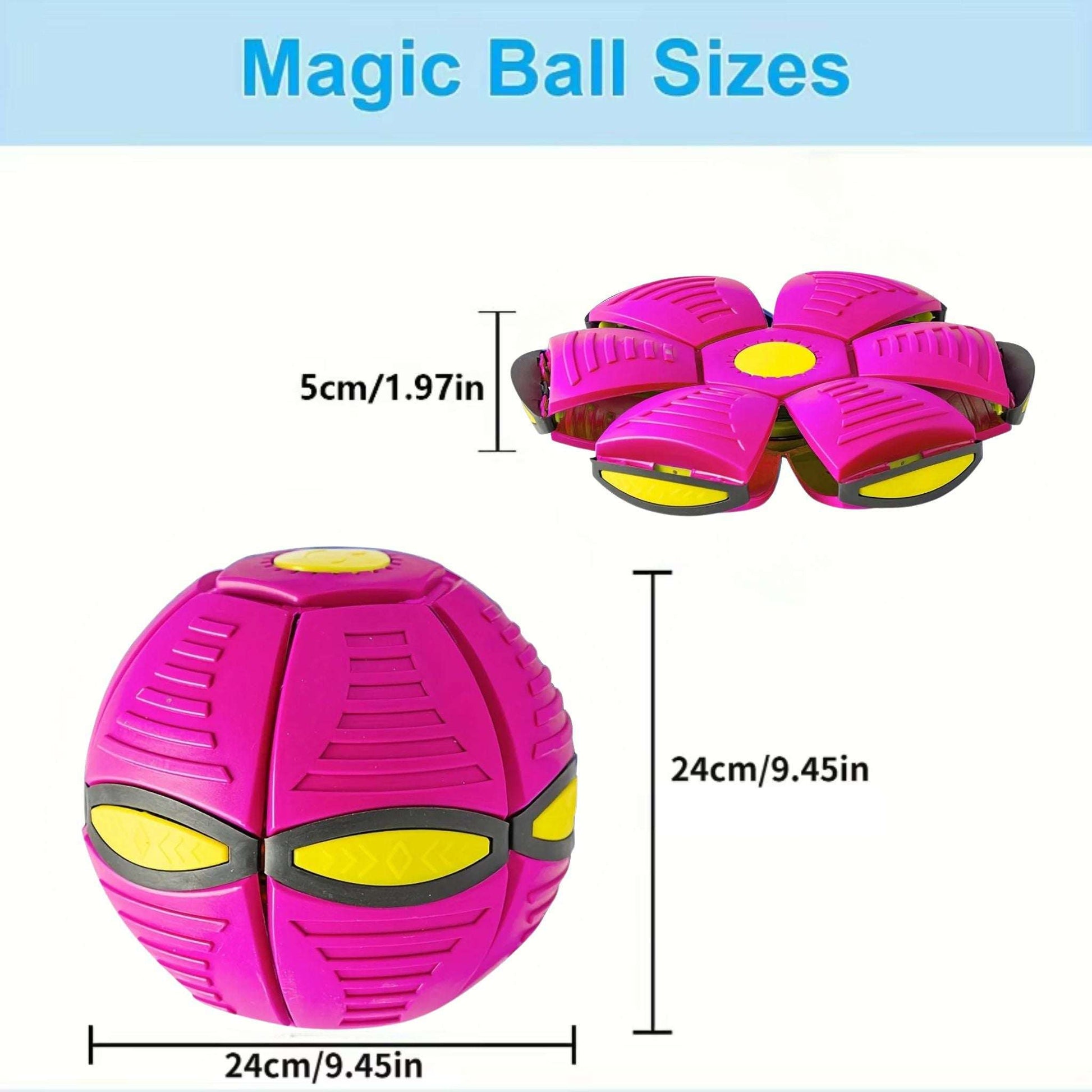 Pink interactive flying saucer ball dog toy by TrendyPet's Zone, designed for outdoor play and dog engagement.