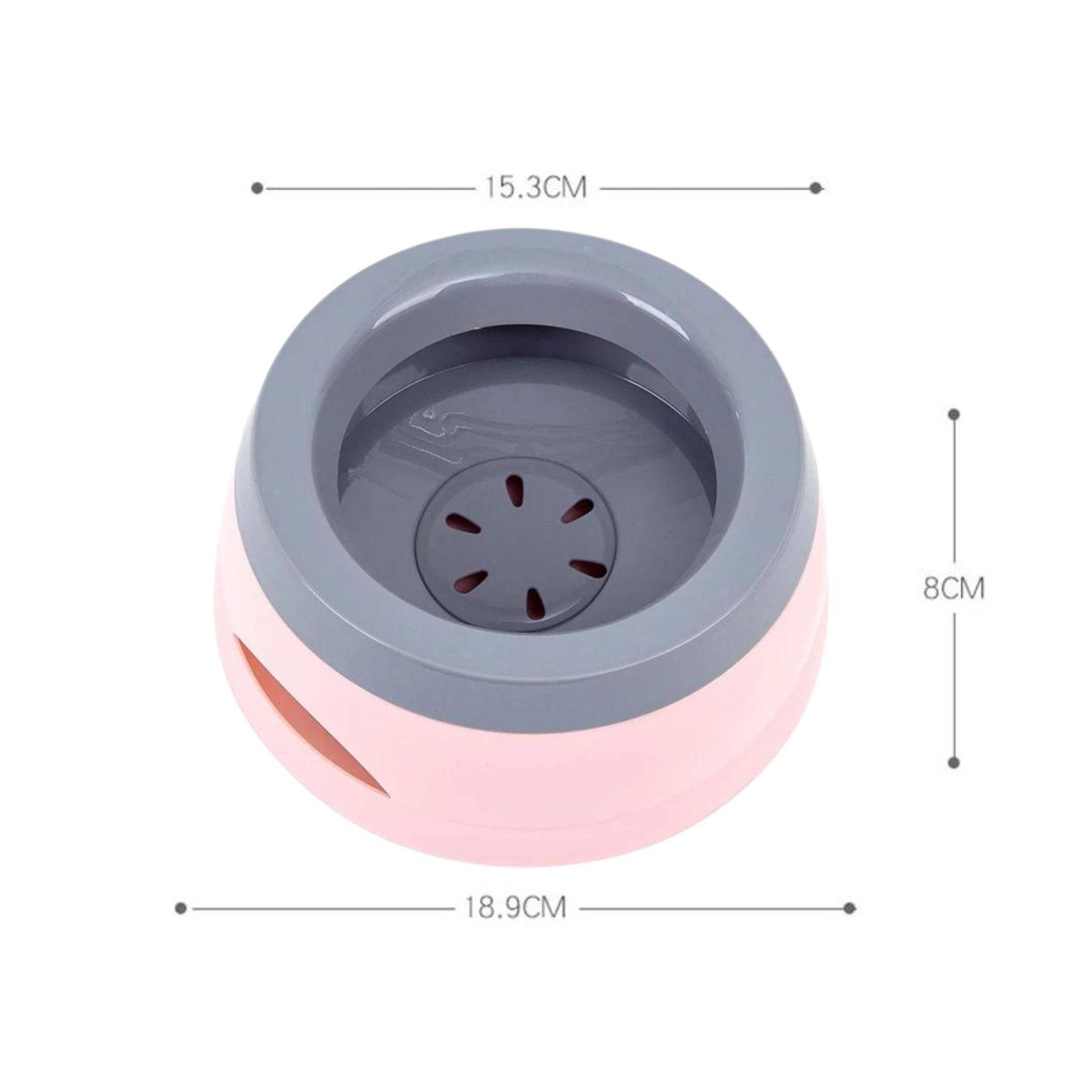 Pink Pet Bowls Floating Not Wetting Mouth Dog Cat Bowl No Spill Drinking Water Feeder Plastic Portable Bowl (Copy) - TrendyPet's Zone
