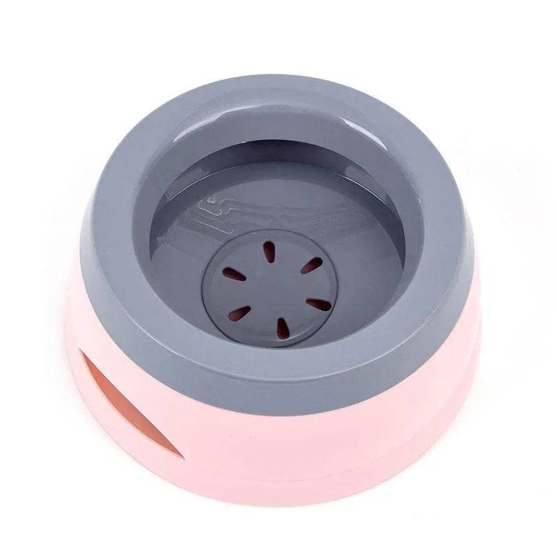 Pink Pet Bowls Floating Not Wetting Mouth Dog Cat Bowl No Spill Drinking Water Feeder Plastic Portable Bowl (Copy) - TrendyPet's Zone