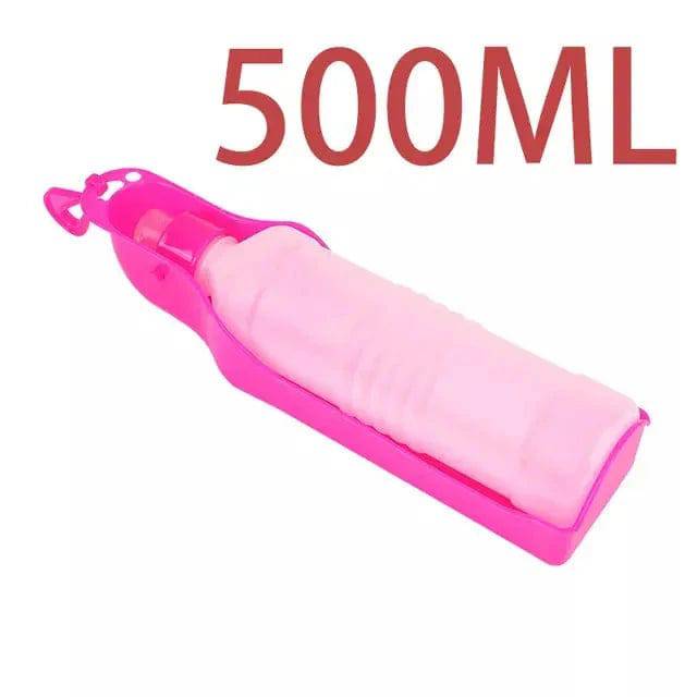 Pink Portable Pet Travel Water Bowl Bottle Feeder Drinking Fountain TRENDYPET'S ZONE