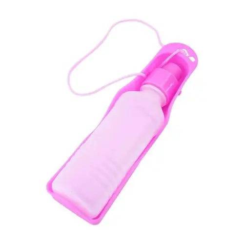 Pink Portable Pet Travel Water Bowl Bottle Feeder Drinking Fountain TRENDYPET'S ZONE