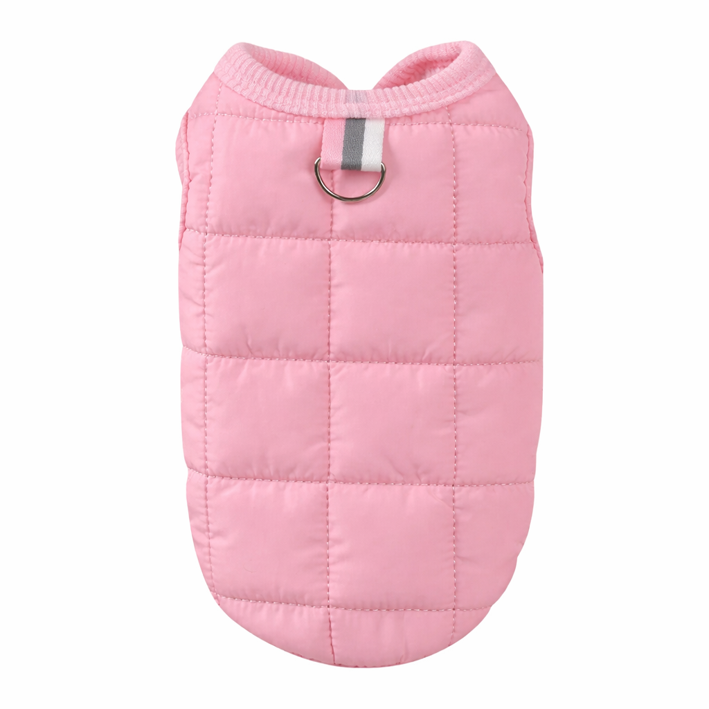 Pink Quilted Dog Vest Jacket – Warm, Lightweight & Stylish Dog Coat TrendyPet's Zone