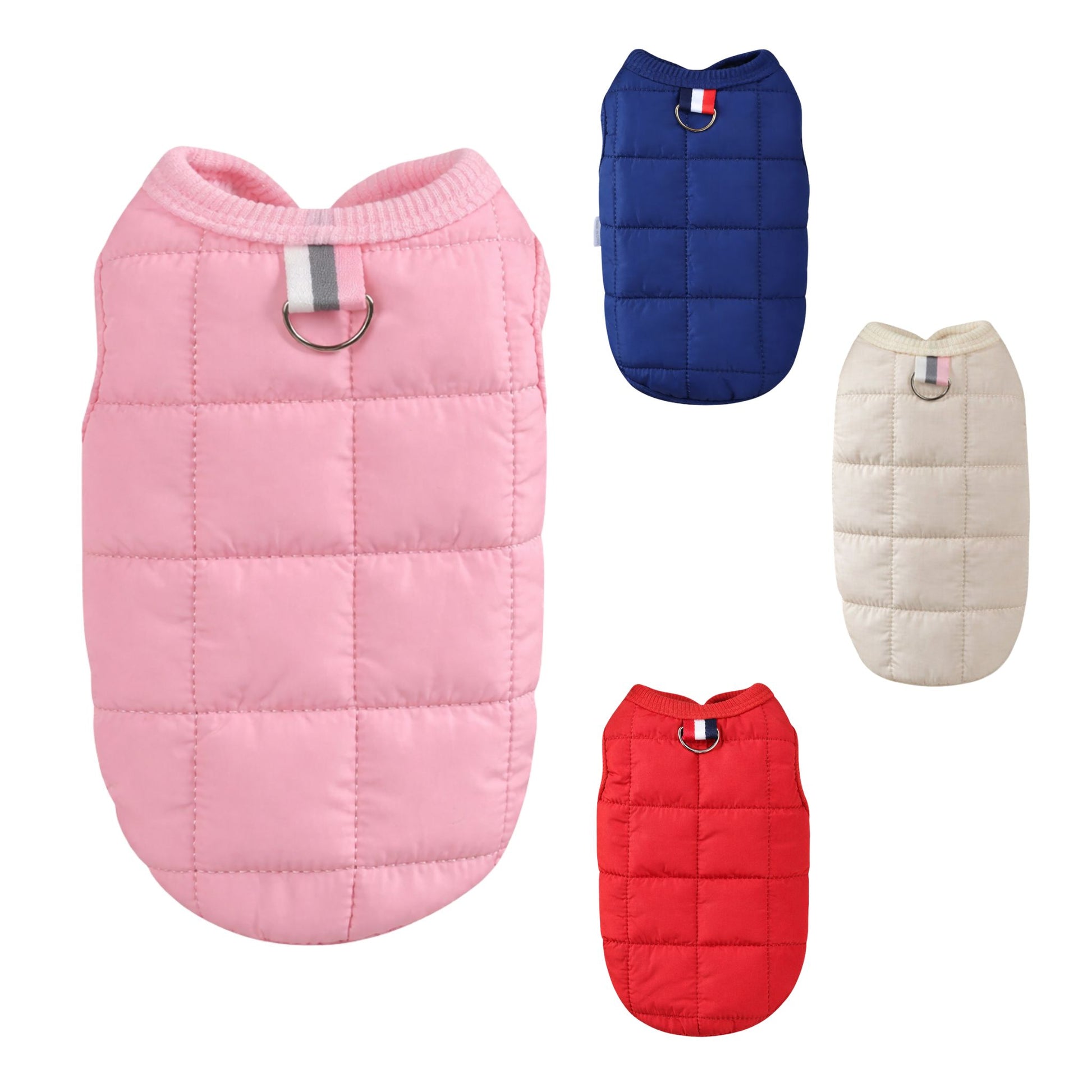 Pink Quilted Dog Vest Jacket – Warm, Lightweight & Stylish Dog Coat TrendyPet's Zone