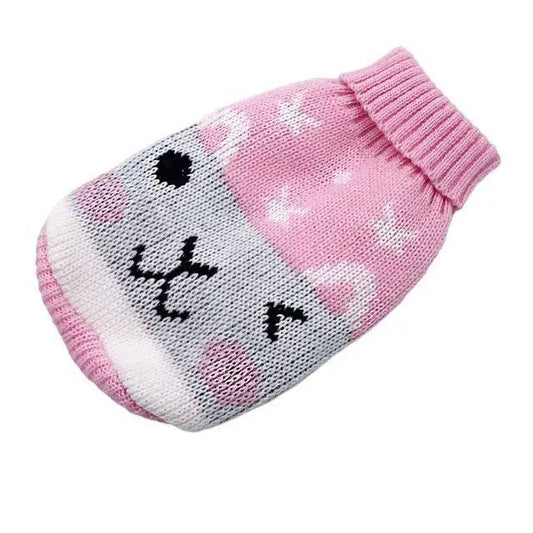 Pink Rabbit Cat Kitten Sweater Winter Warm Clothes For Small Medium Dogs Coat Pet Outfit - TrendyPet's Zone