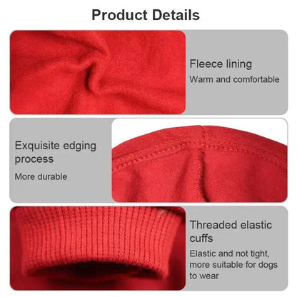 Pink Soft Fleece Pet Dog Puppy Hoodies Warm Sweatshirt Pet Costume Jacket - TrendyPet's Zone