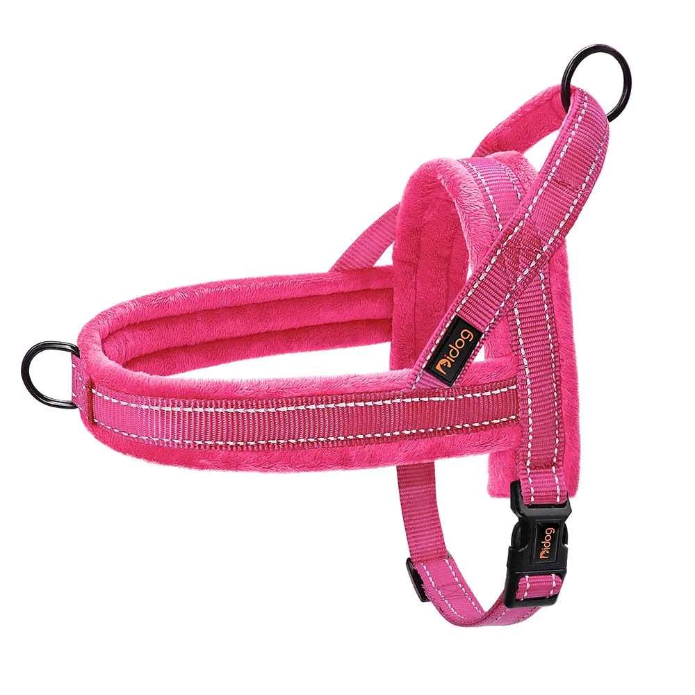Pink Warm Harness Vest Winter Soft Padded Pet Training Adjustable For Small Large Dog Puppy - TrendyPet's Zone