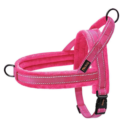 Pink Warm Harness Vest Winter Soft Padded Pet Training Adjustable For Small Large Dog Puppy - TrendyPet's Zone