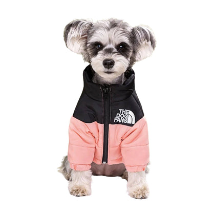 Pink Warm Stylish Dog Windproof Snow Cold Weather Coats Jackets for Puppies Small Medium Large Dogs - TrendyPet's Zone