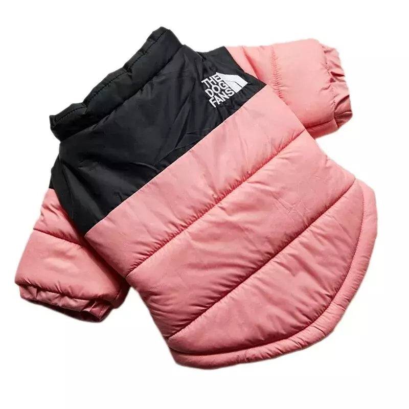 Pink Warm Stylish Dog Windproof Snow Cold Weather Coats Jackets for Puppies Small Medium Large Dogs - TrendyPet's Zone