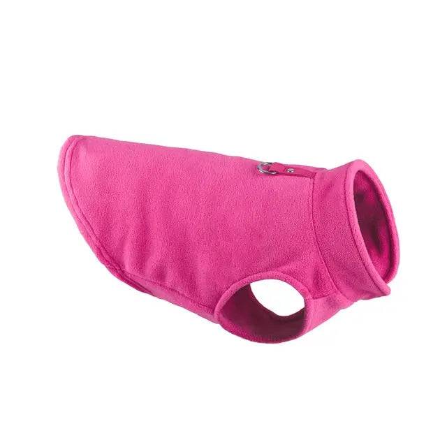 Pink Winter Fleece Pet Dog Clothes Puppy Costumes Jacket Vest - TrendyPet's Zone