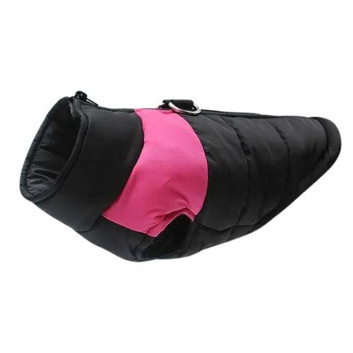 Pink Winter Warm Dog Clothes Waterproof Vest Zipper Jacket Coat - TrendyPet's Zone