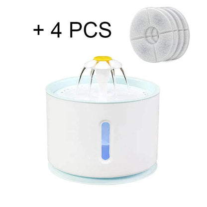 Plastic Cat Water Fountain Dog Drink Bowl Active Carbon Filter Automatic Pet Drinking Electric Dispenser Bowls USB Powered - TrendyPet's Zone