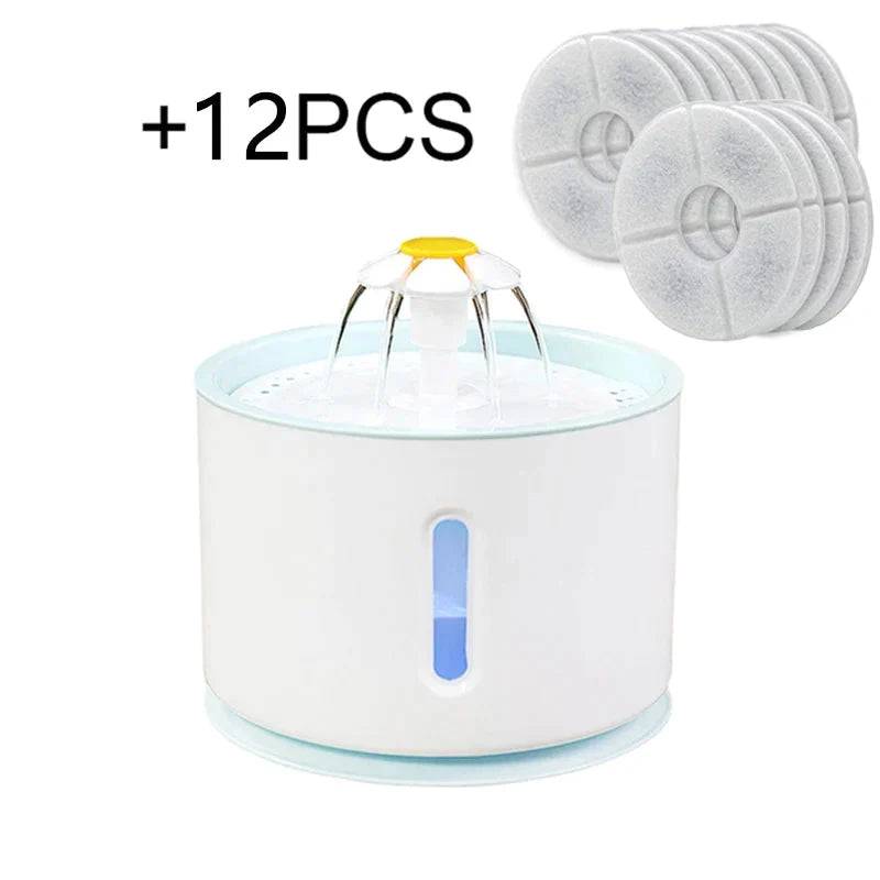 Plastic Cat Water Fountain Dog Drink Bowl Active Carbon Filter Automatic Pet Drinking Electric Dispenser Bowls USB Powered - TrendyPet's Zone