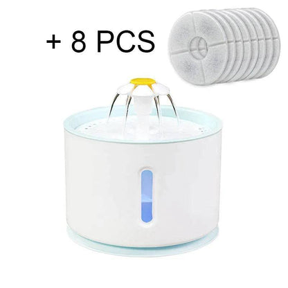 Plastic Cat Water Fountain Dog Drink Bowl Active Carbon Filter Automatic Pet Drinking Electric Dispenser Bowls USB Powered - TrendyPet's Zone