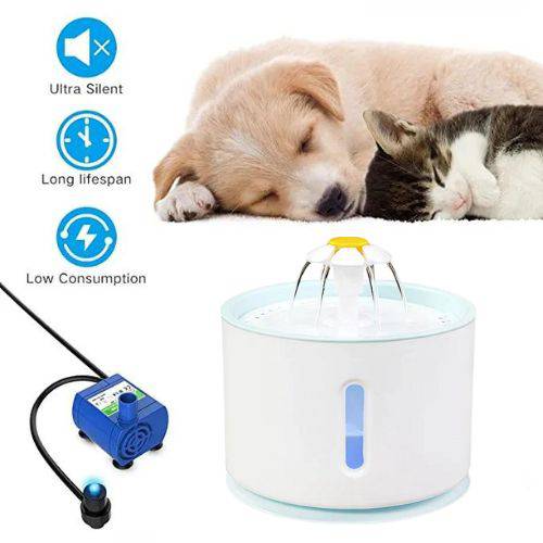 Plastic Cat Water Fountain Dog Drink Bowl Active Carbon Filter Automatic Pet Drinking Electric Dispenser Bowls USB Powered - TrendyPet's Zone