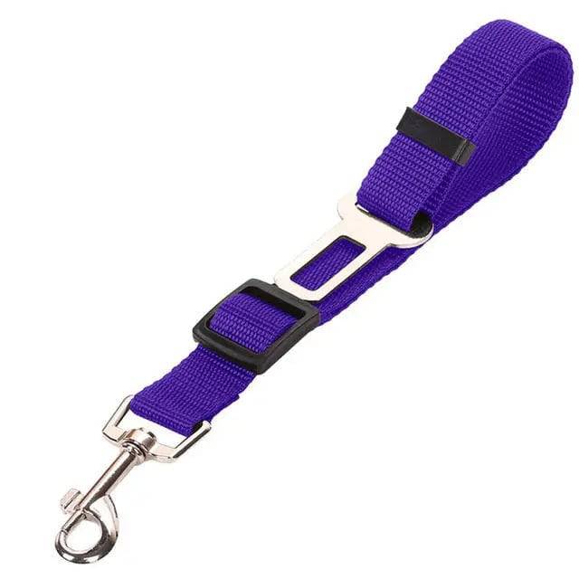 Purple Base Model Pet Supplies Car Seat Belt Dog Seat Belt Dog Leash Vehicle Belt Adjustable Cushioning Elastic Reflective Safety Rope for Dog Cat - TrendyPet's Zone