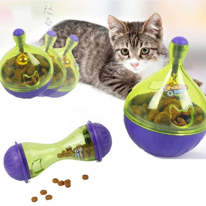 Purple Cat Food Bone Toy - Interactive Treat Ball for Cats TrendyPet's Zone