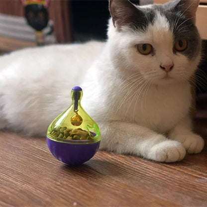 Purple Cat Food Bone Toy - Interactive Treat Ball for Cats TrendyPet's Zone