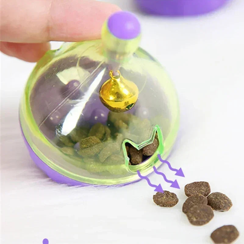 Cat Food Tumbler Toy - Interactive Treat Ball for Cats TrendyPet's Zone