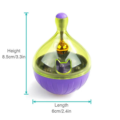 Purple Cat Food Tumbler Toy - Interactive Treat Ball for Cats TrendyPet's Zone