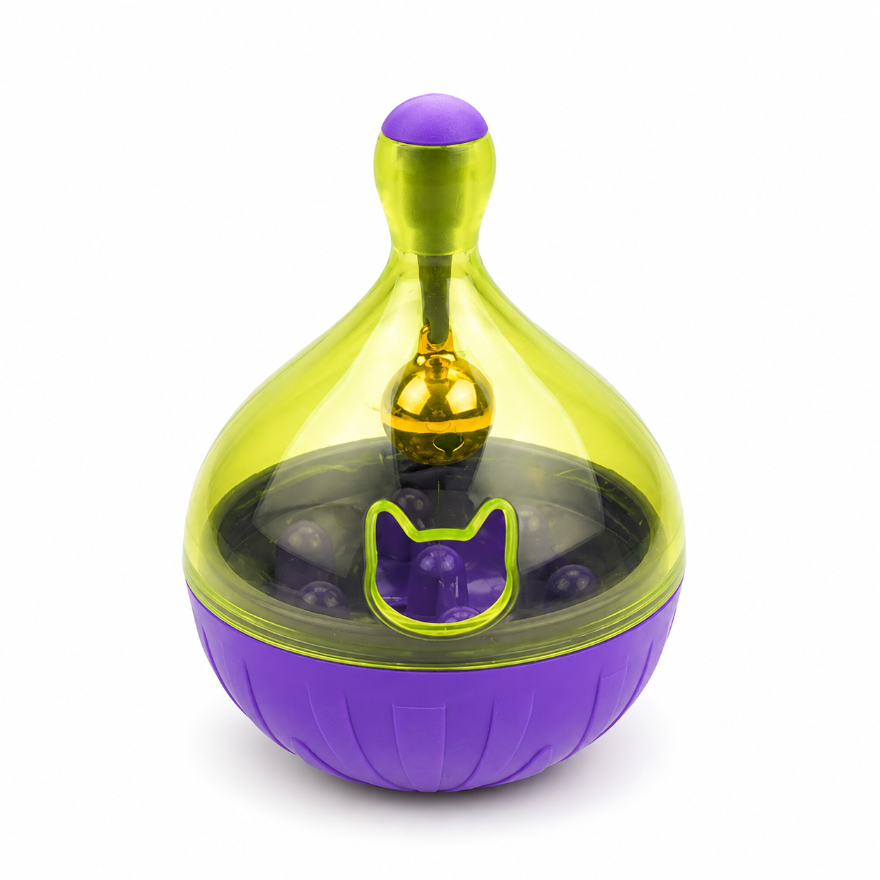 Purple Cat Food Tumbler Toy - Interactive Treat Ball for Cats TrendyPet's Zone