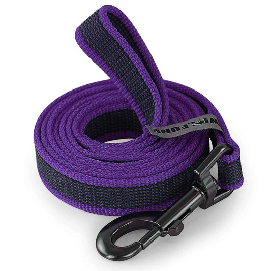 Purple Dog Leash Latex Silk Easy and Convenient Training Big Dual Color - TrendyPet's Zone